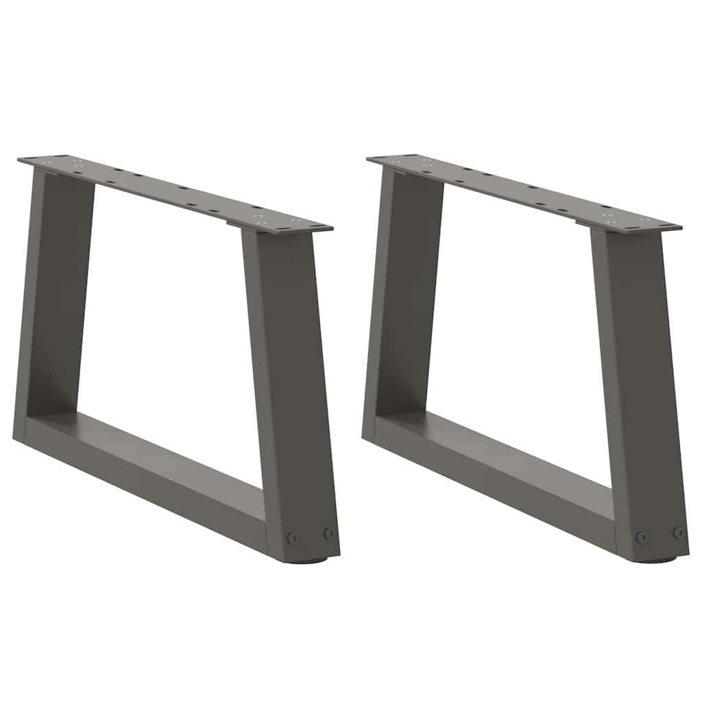 Couchtischbeine V-Form Anthrazit 50 cm, 2er Set