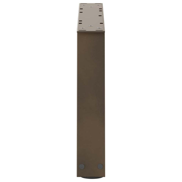 V-Form Couchtischbeine, Stahl Natur, 2er Set