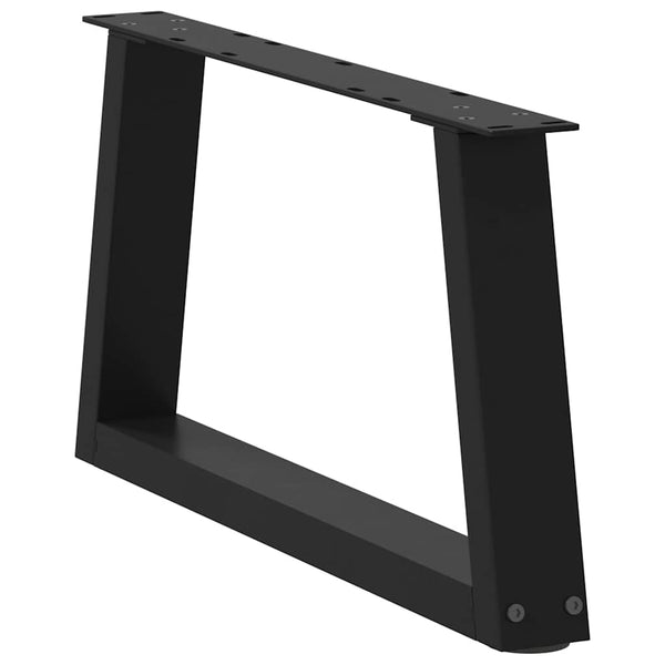 Couchtischbeine V-Form Schwarz Stahl 60cm (2er-Set)
