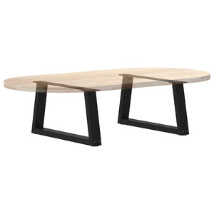 Couchtischbeine V-Form Schwarz Stahl 60cm (2er-Set)