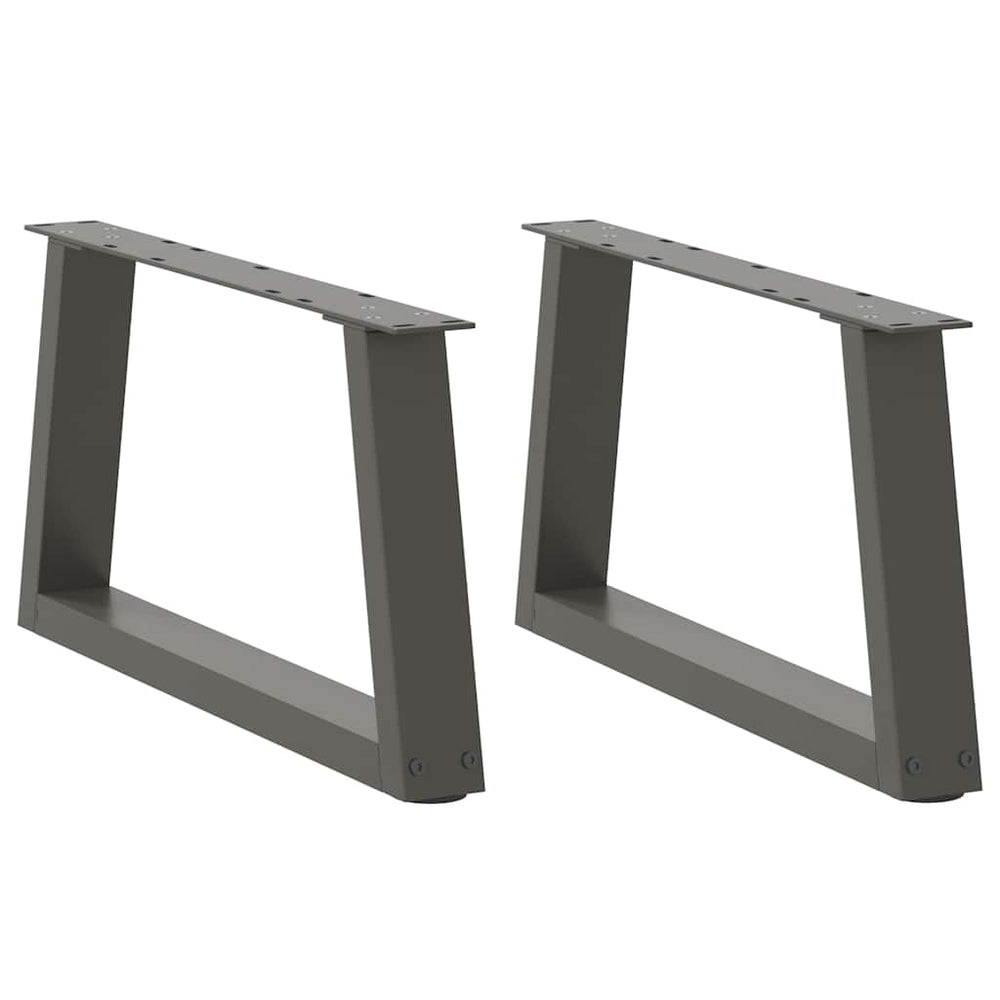 Couchtischbeine V-Form Anthrazit, 2er-Set