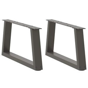 Couchtischbeine V-Form Anthrazit, 2er-Set