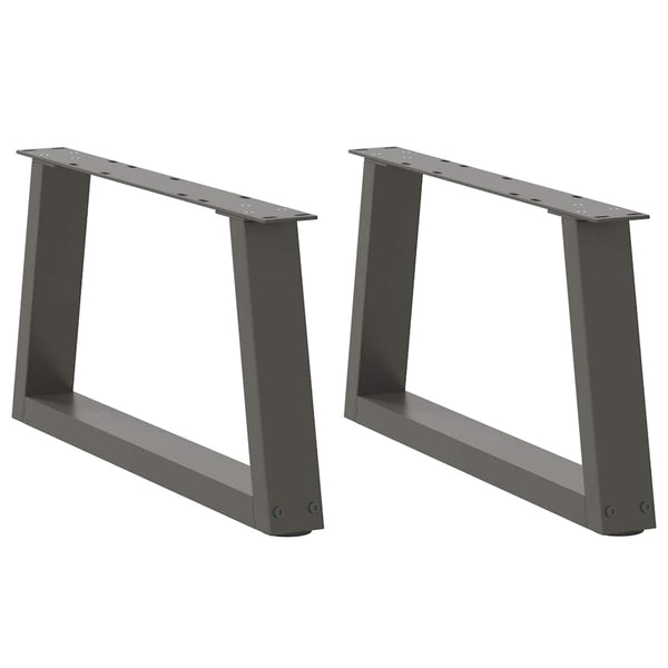 Couchtischbeine V-Form Anthrazit, 2er-Set