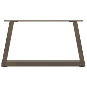 Couchtischbeine V-Form Stahl Natur 60cm