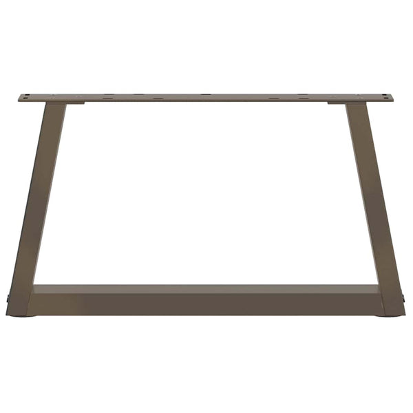 Couchtischbeine V-Form Stahl Natur 60cm