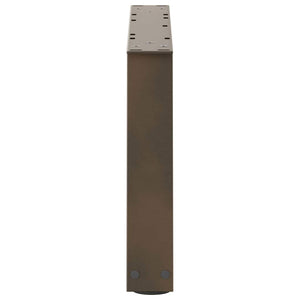 Couchtischbeine V-Form Stahl Natur 60cm