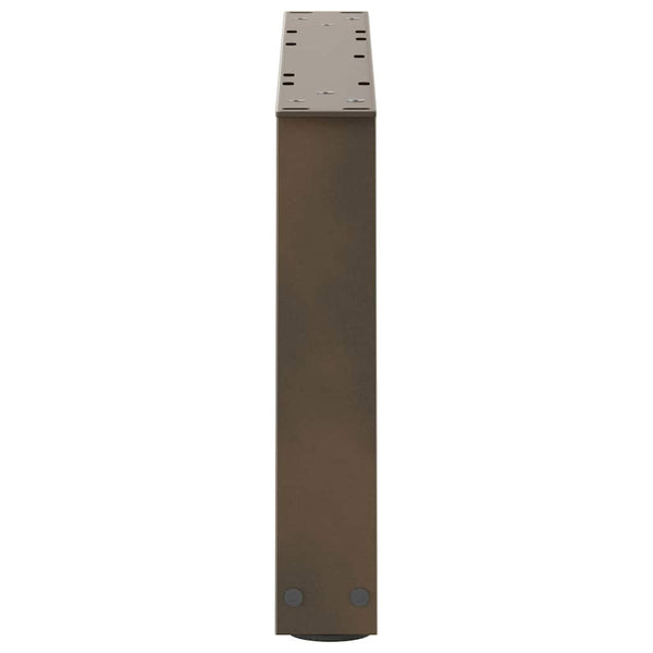 Couchtischbeine V-Form Stahl Natur 60cm