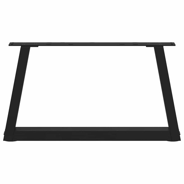 Couchtischbeine V-Form, Schwarz, 70 cm, 2er-Set