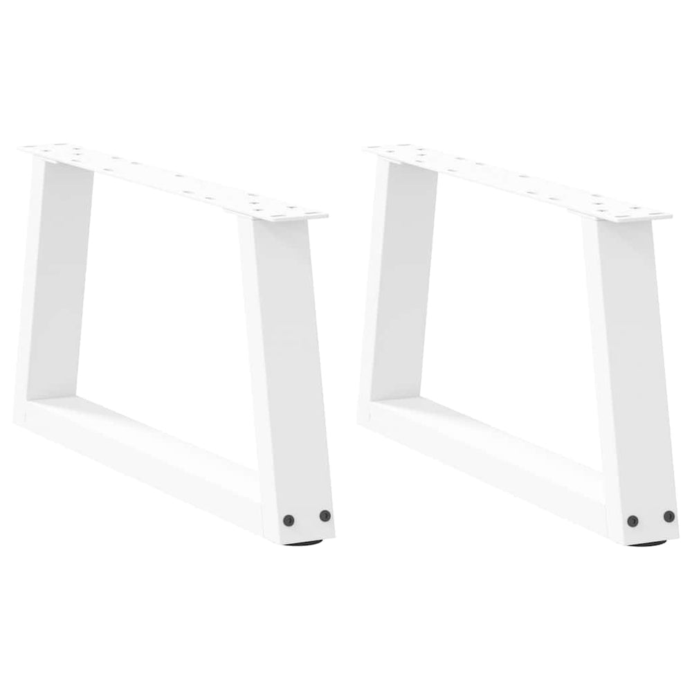 Couchtischbeine V-Form Weiß, 2er Set
