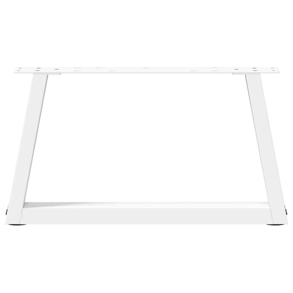 Couchtischbeine V-Form Weiß, 2er Set