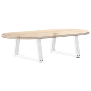Couchtischbeine V-Form Weiß, 2er Set