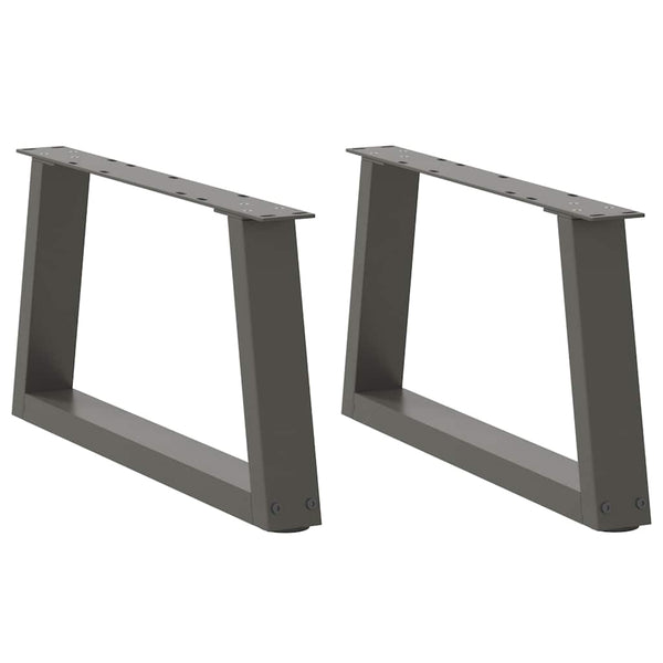 Couchtischbeine V-Form Anthrazit, 2er-Set