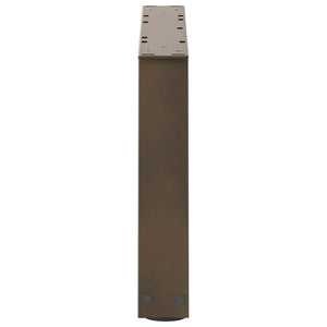 Couchtischbeine V-Form, Stahl Natur, 70 cm, 2er-Set