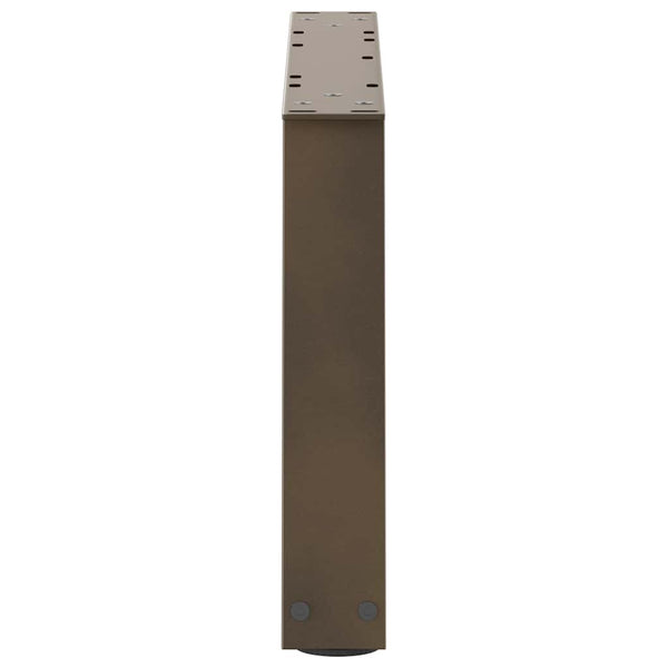 Couchtischbeine V-Form, Stahl Natur, 70 cm, 2er-Set