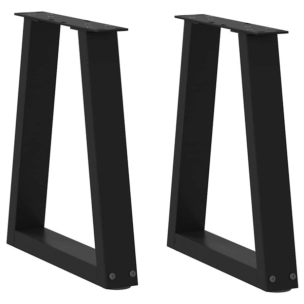Schwarze V-Form Couchtischbeine, 2er Set