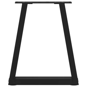 Schwarze V-Form Couchtischbeine, 2er Set