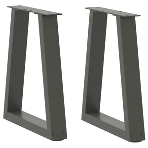 Anthrazit Couchtischbeine V-Form, 2er Set