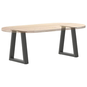 Anthrazit Couchtischbeine V-Form, 2er Set