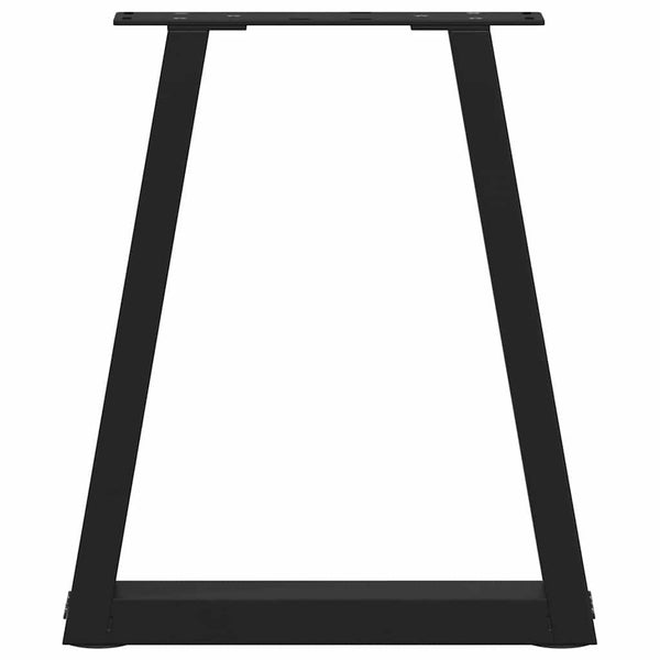 V-Form Couchtischbeine Schwarz Stahl, 2er-Set