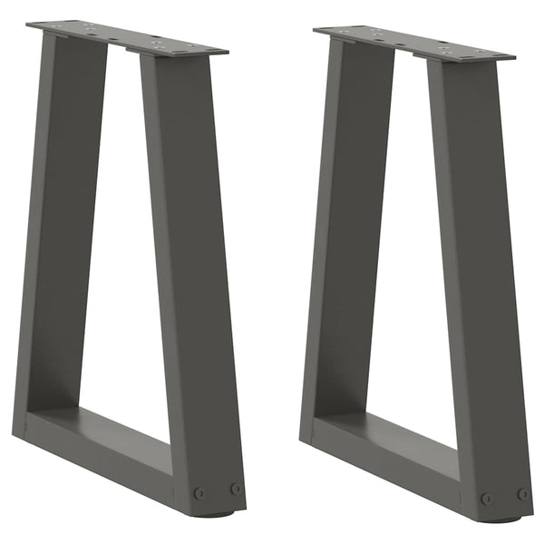 Couchtischbeine V-Form Anthrazit, 2er-Set