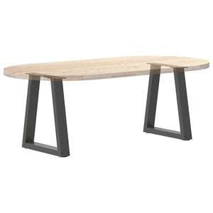 Couchtischbeine V-Form Anthrazit, 2er-Set