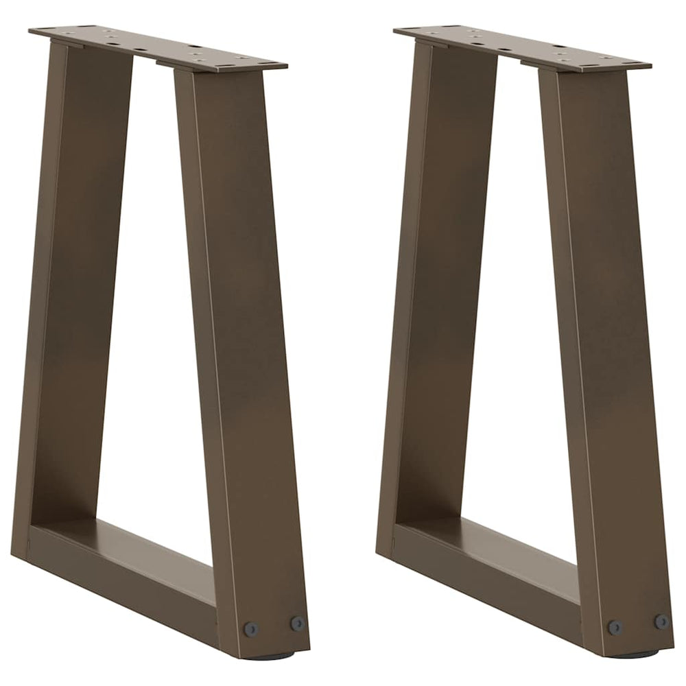 V-Form Couchtischbeine, 38 cm Stahl