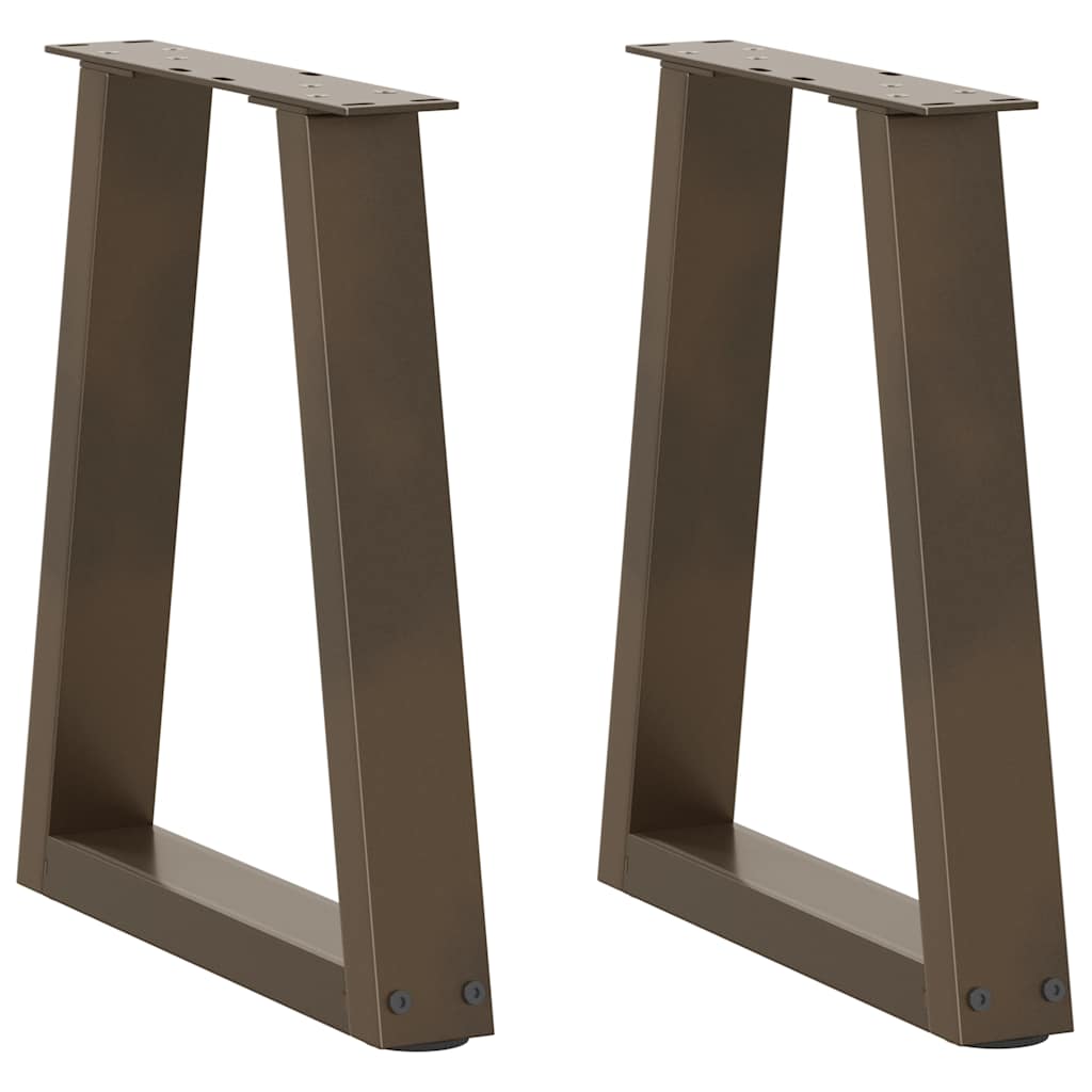 V-Form Couchtischbeine, 38 cm Stahl