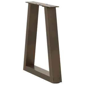 V-Form Couchtischbeine, 38 cm Stahl