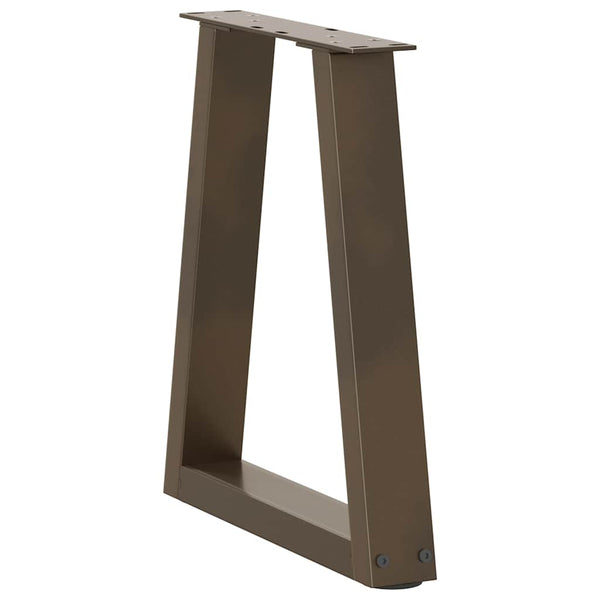 V-Form Couchtischbeine, 38 cm Stahl