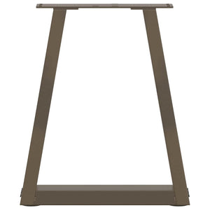 V-Form Couchtischbeine, 38 cm Stahl