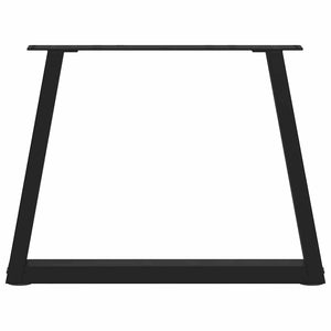 V-Form Couchtischbeine, Schwarz, 50 cm, 2er-Set