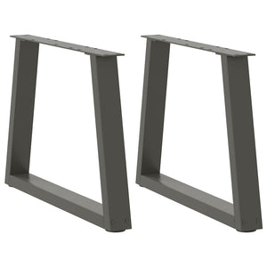 Couchtischbeine V-Form Anthrazit 50cm