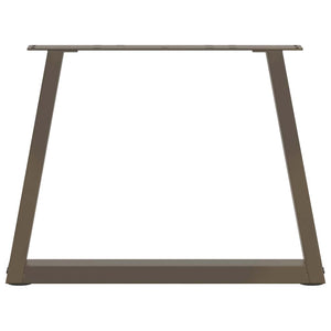 vidaXL Pieds de table basse en forme de V 2 pcs Acier brut 50x(42-43,3) cm Acier