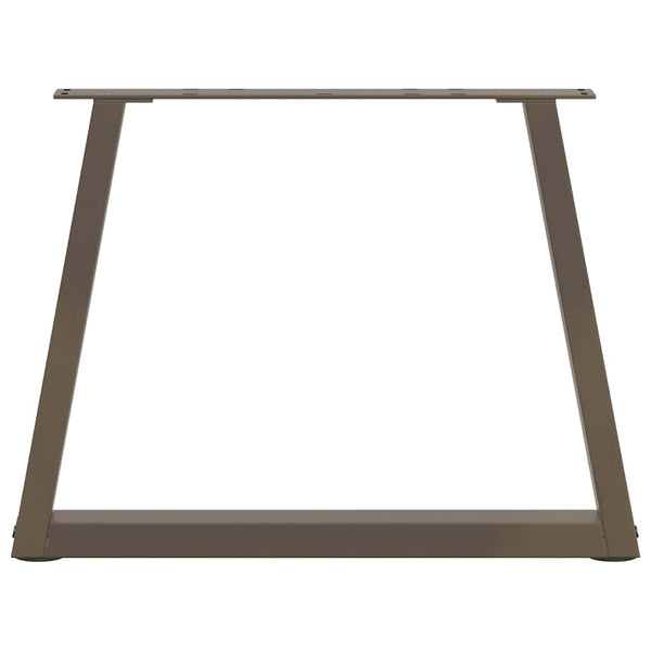 vidaXL Pieds de table basse en forme de V 2 pcs Acier brut 50x(42-43,3) cm Acier