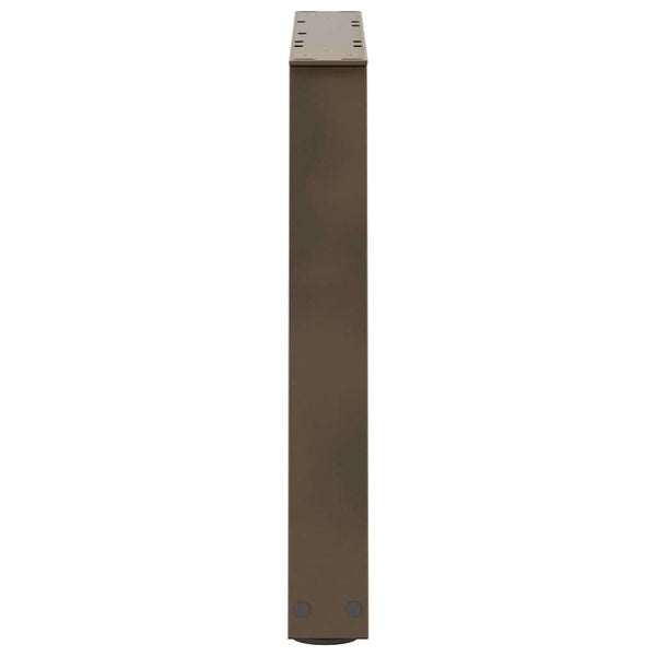 vidaXL Pieds de table basse en forme de V 2 pcs Acier brut 50x(42-43,3) cm Acier