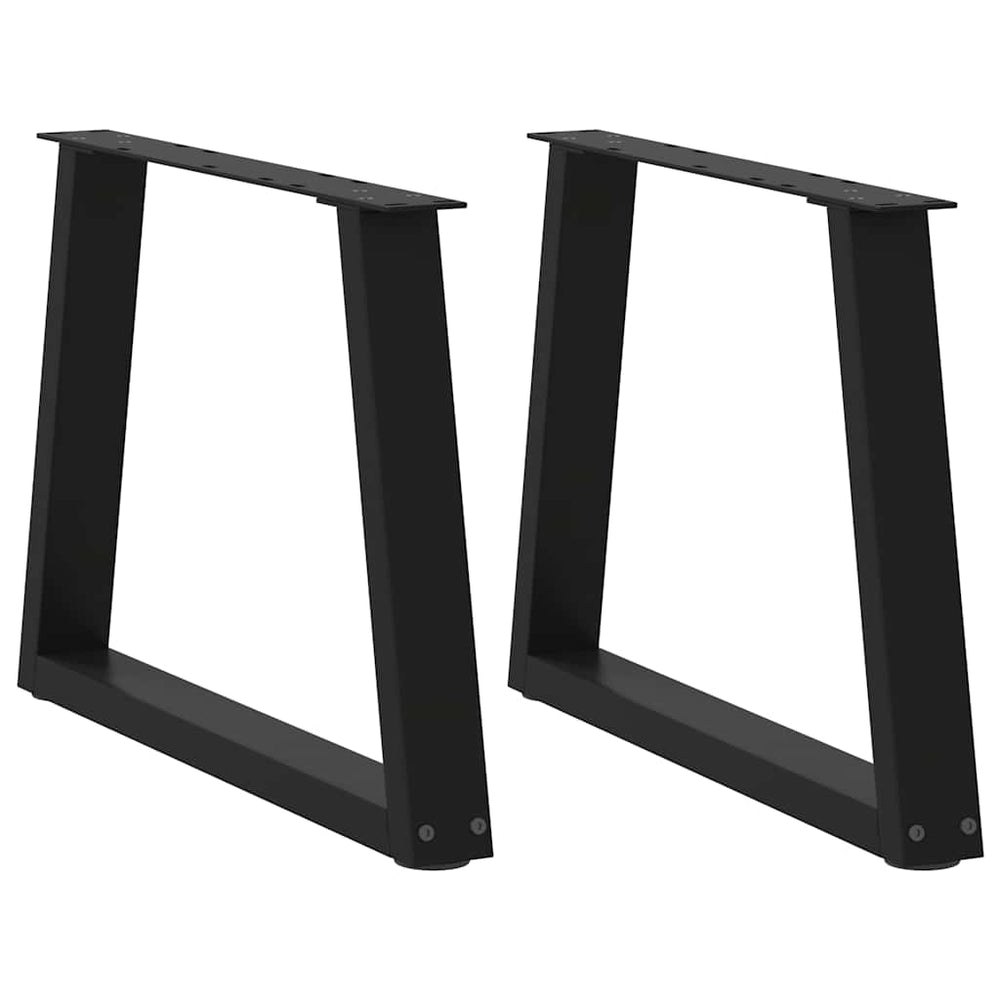 Couchtischbeine V-Form Schwarz 60cm Stahl