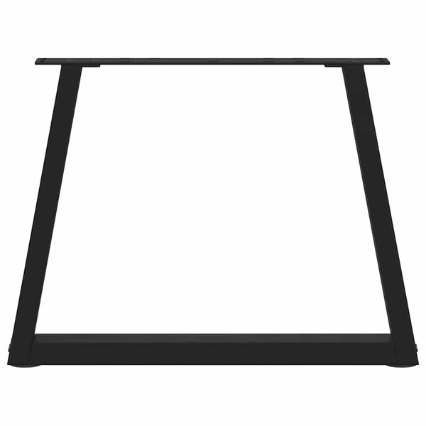 Couchtischbeine V-Form Schwarz 60cm Stahl