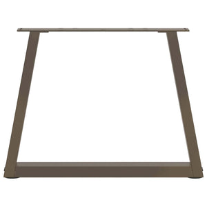 V-Form Couchtischbeine, Stahl Natur, 60cm, 2er Set