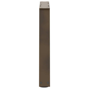 V-Form Couchtischbeine, Stahl Natur, 60cm, 2er Set