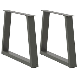 Couchtischbeine V-Form Anthrazit, 70 cm, 2er-Set