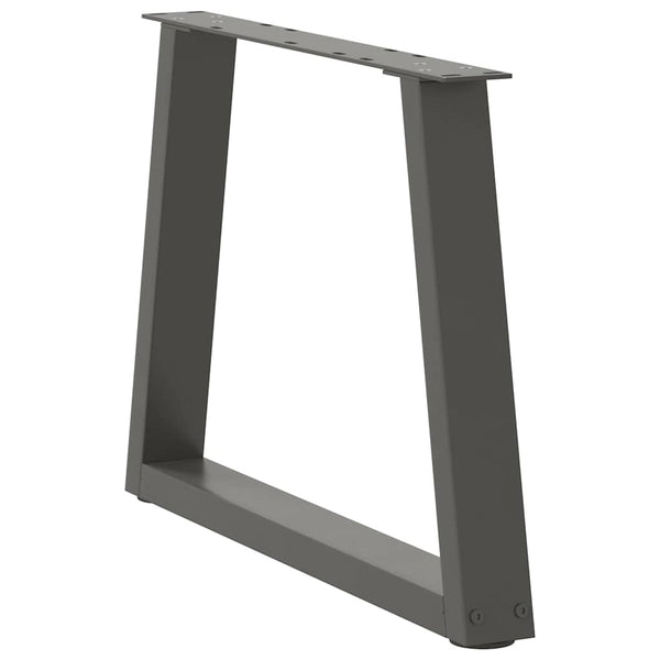 Couchtischbeine V-Form Anthrazit, 70 cm, 2er-Set