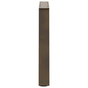vidaXL Pieds de table basse en V 2 pcs Acier brut 70x(42-43,3) cm Acier