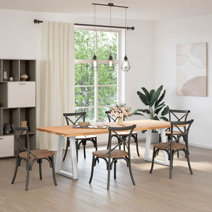 V-Form Esstischbeine, 2er Set, Weiß