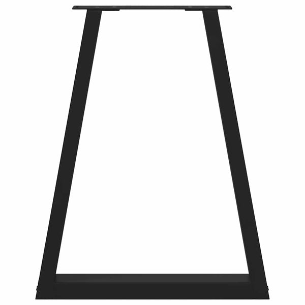 V-Form Tischbeine, 2er Set, Schwarz, Stahl