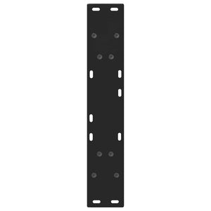 V-Form Tischbeine, 2er Set, Schwarz, Stahl