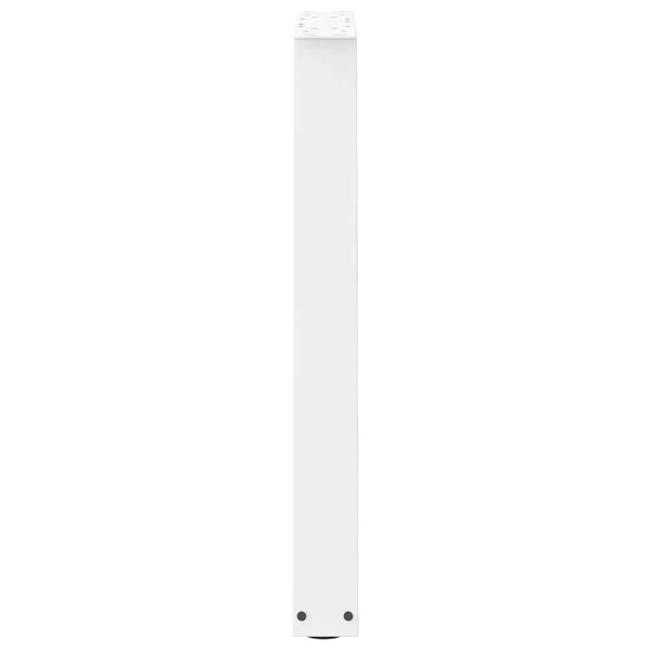 V-Form Tischbeine, 60cm, Weiß, Stahl