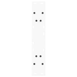 V-Form Tischbeine, 60cm, Weiß, Stahl