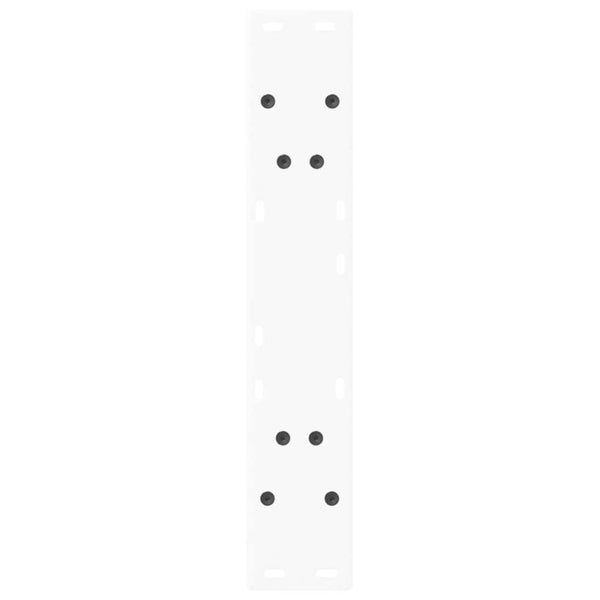V-Form Tischbeine, 60cm, Weiß, Stahl
