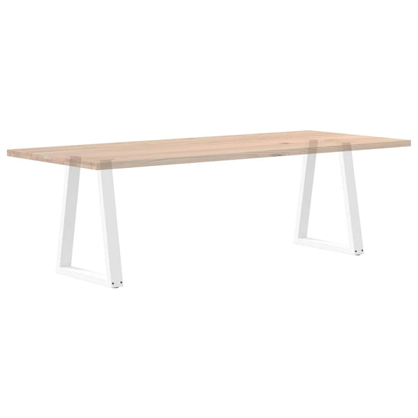V-Form Tischbeine, 60cm, Weiß, Stahl