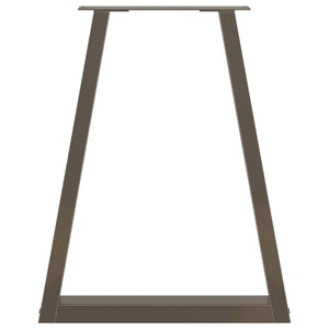 V-Form Tischbeine aus Stahl, 60 cm, 2er-Set